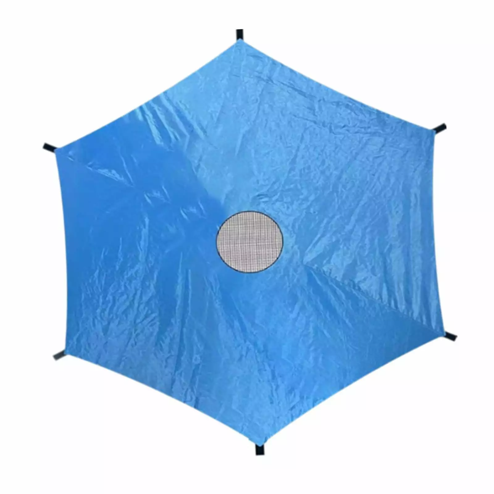 yotijar Trampoline Sunshade Cover Blue Trampoline Awning for Indoor Outdoor Backyard 10ft